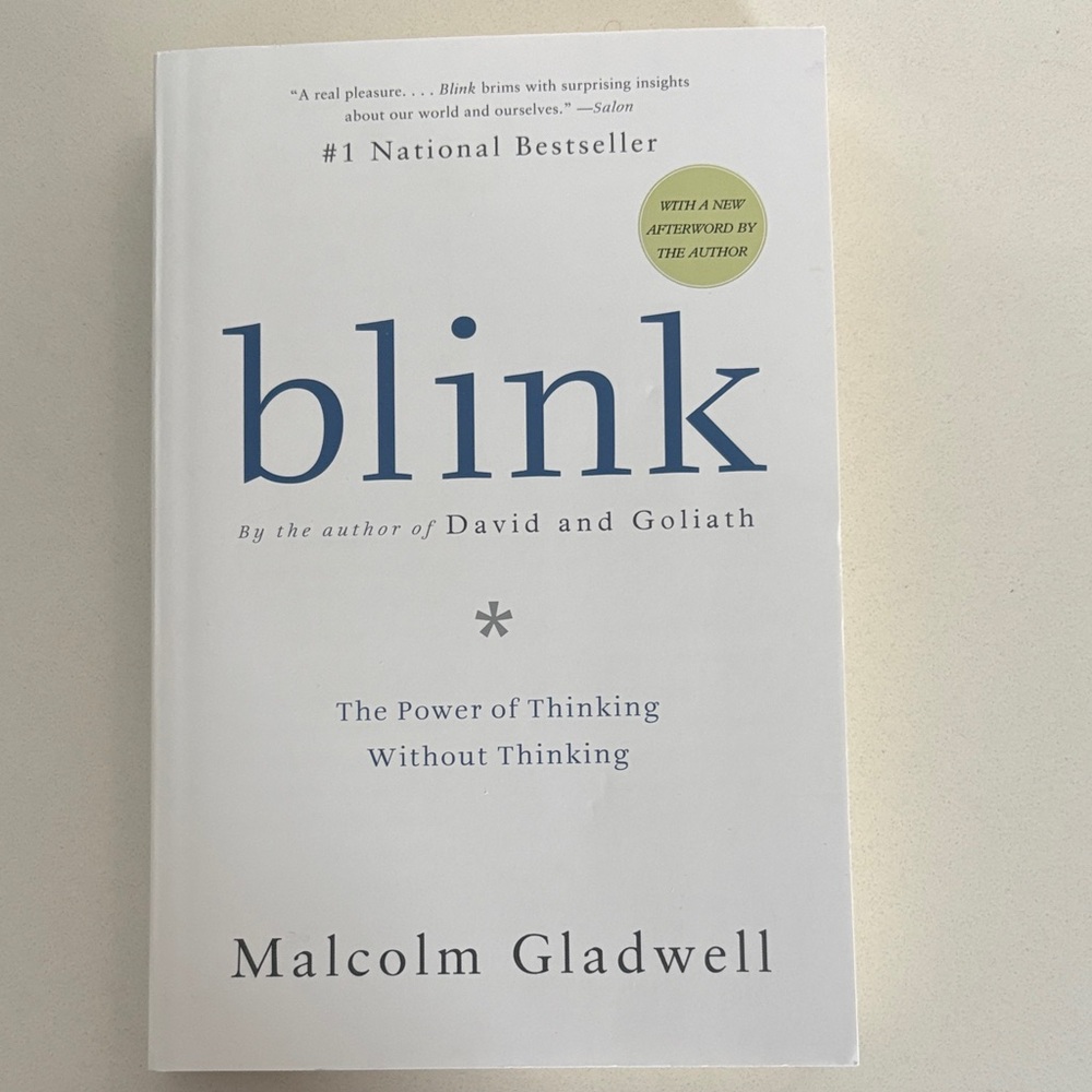 Blink by Malcolm Gladwell Book